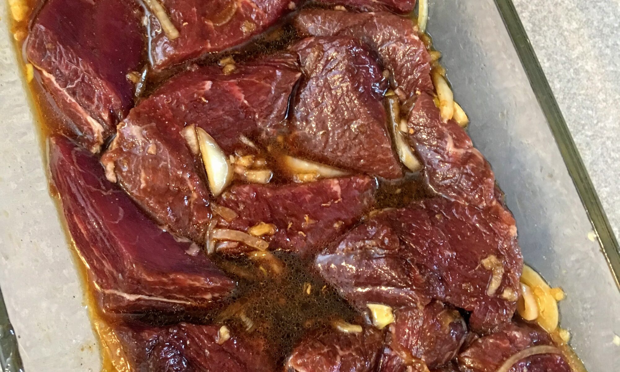 Teriyaki tenderloin marinating