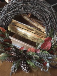 turkey feather wreath